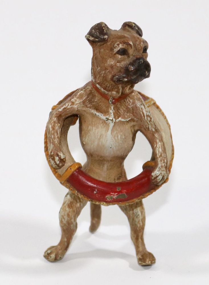 Große Abbildung Nr.1: 129-2024 Wiener Bronze Bulldogge: (Varia, Skulpturen - Plastiken)