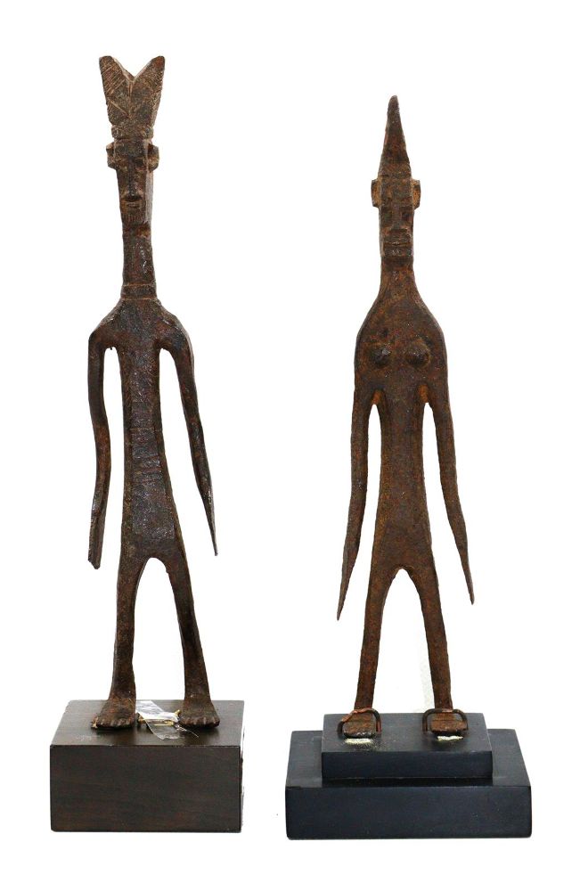 Große Abbildung Nr.1: 129-2035 Männliche u. weibliche stehende Figur: (Afrika, Burkina Faso)