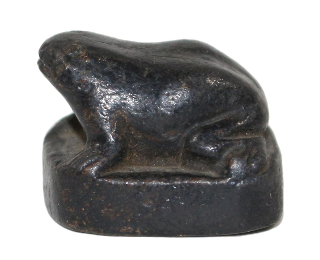 Große Abbildung Nr.1: 129-2067 Frosch, Bronze, Japan Edo Periode: (Asiatika)