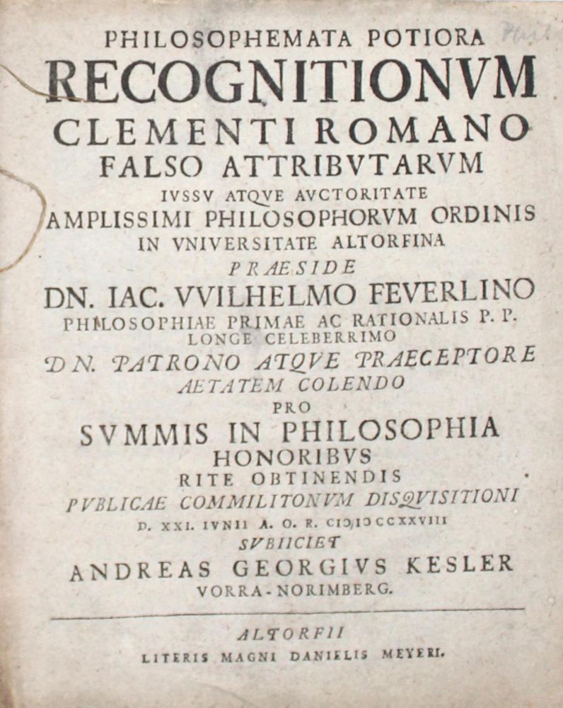 Große Abbildung Nr.1: 129-208 Sammlung: (Alte Drucke, Handschriften und Theologie)