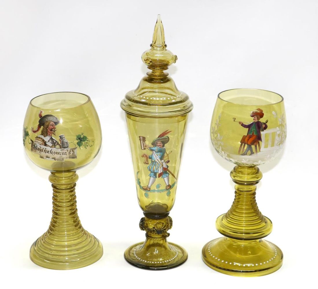 Große Abbildung Nr.1: 129-2101 Prächtiges Pokalglas: (Glas)