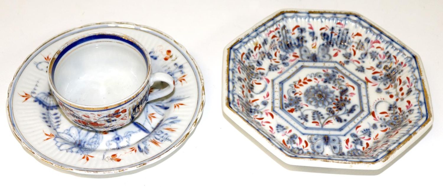 Große Abbildung Nr.2: 129-2128 Blau-Weiß, Strohmuster: (Porzellan u. Keramik)