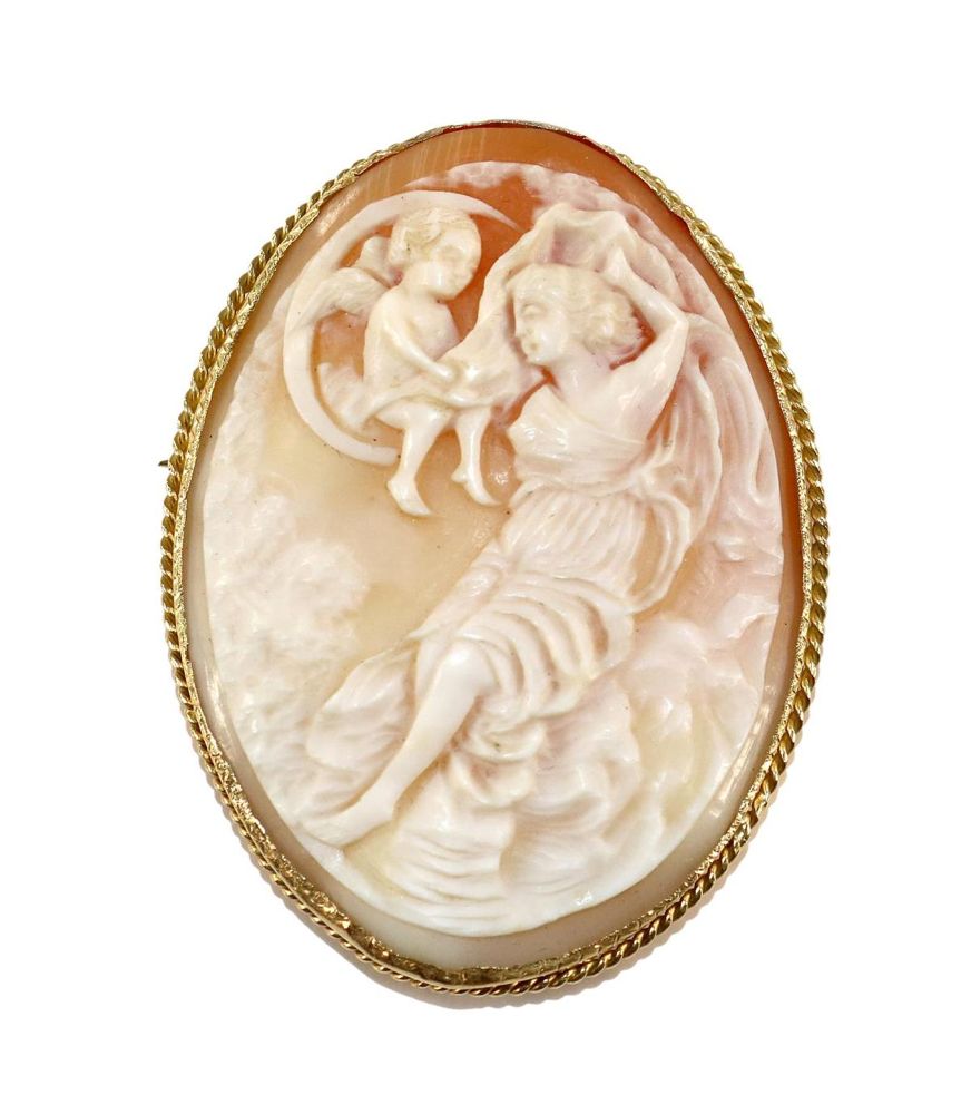 Große Abbildung Nr.1: 129-2163 Amor u. Psyche.: (Schmuck, Anhänger, Gemmen und Kameen)