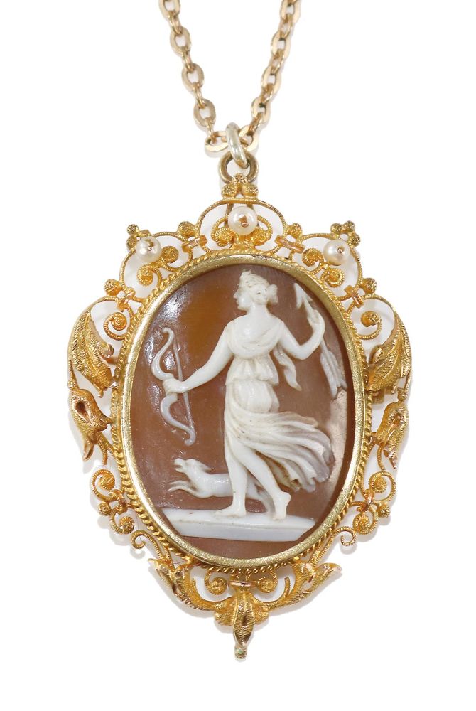 Große Abbildung Nr.1: 129-2178 Broschhänger,: (Schmuck, Anhänger, Gemmen und Kameen)
