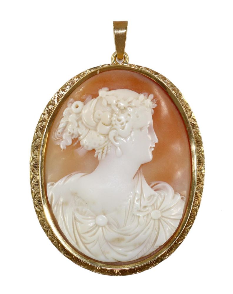 Große Abbildung Nr.1: 129-2202 Flora Göttin des: (Schmuck, Anhänger, Gemmen und Kameen)