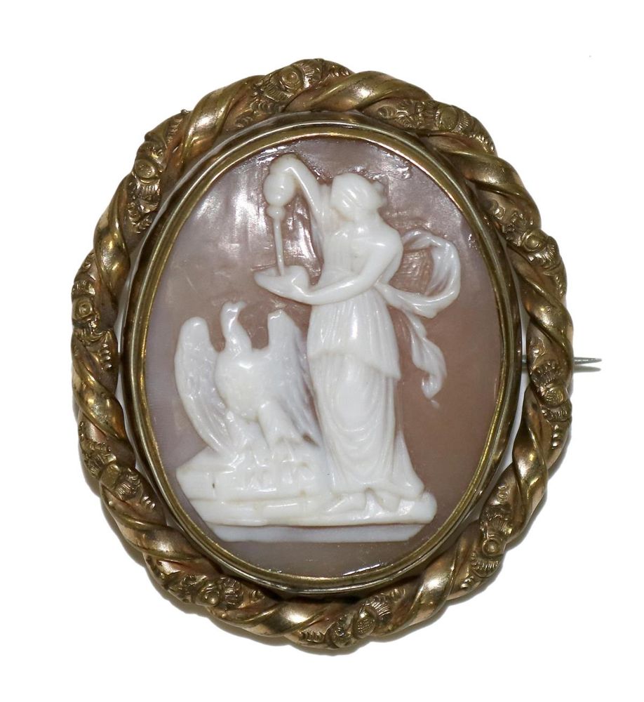 Große Abbildung Nr.1: 129-2214 Hebe u. Zeus.: (Schmuck, Anhänger, Gemmen und Kameen)