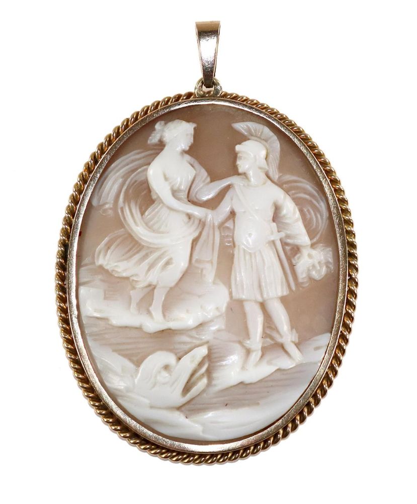 Große Abbildung Nr.1: 129-2239 Perseus u. Andromeda.: (Schmuck, Anhänger, Gemmen und Kameen)