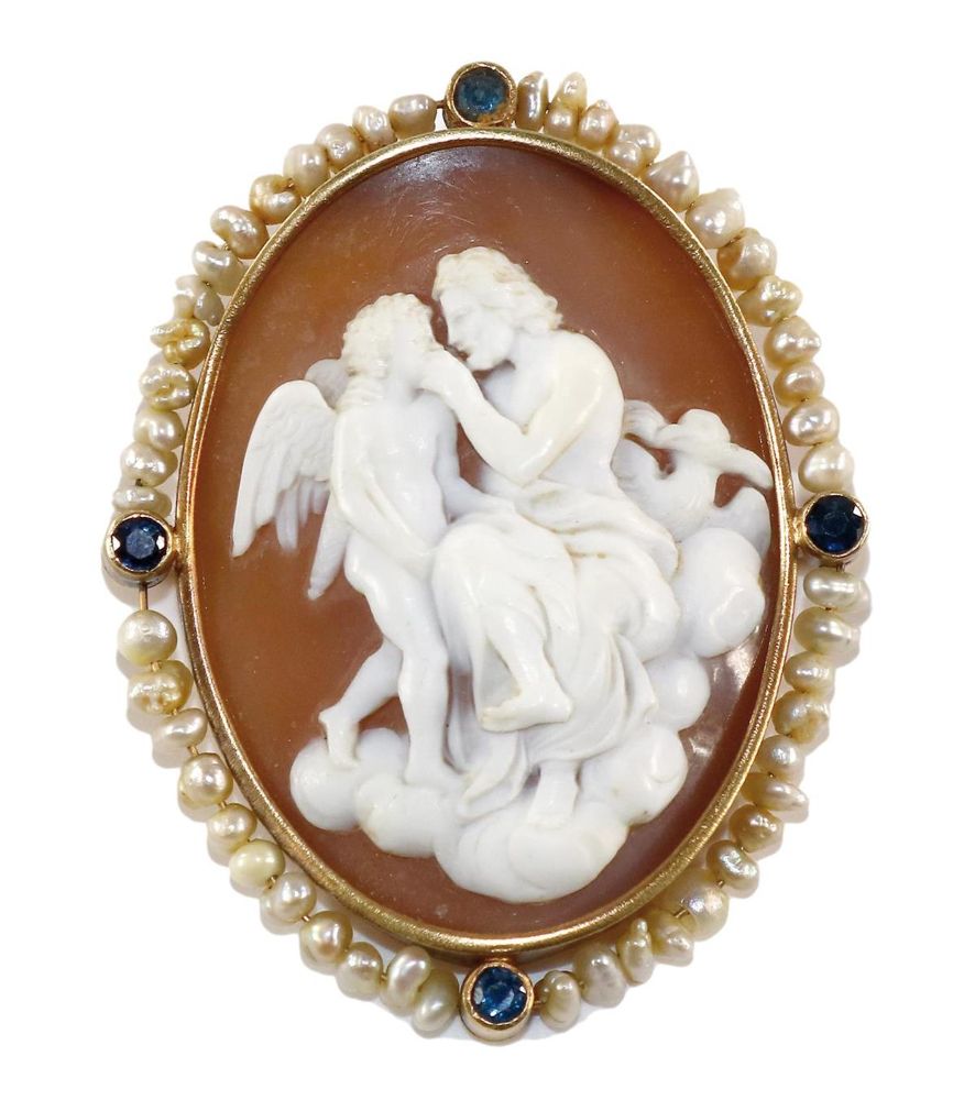 Große Abbildung Nr.1: 129-2250 Prachtkamee: (Schmuck, Anhänger, Gemmen und Kameen)