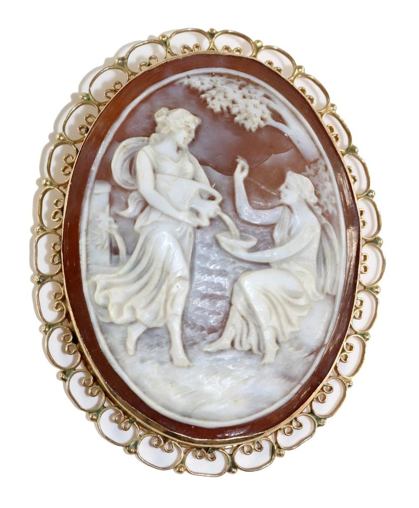 Große Abbildung Nr.1: 129-2256 Quellnymphe einer: (Schmuck, Anhänger, Gemmen und Kameen)