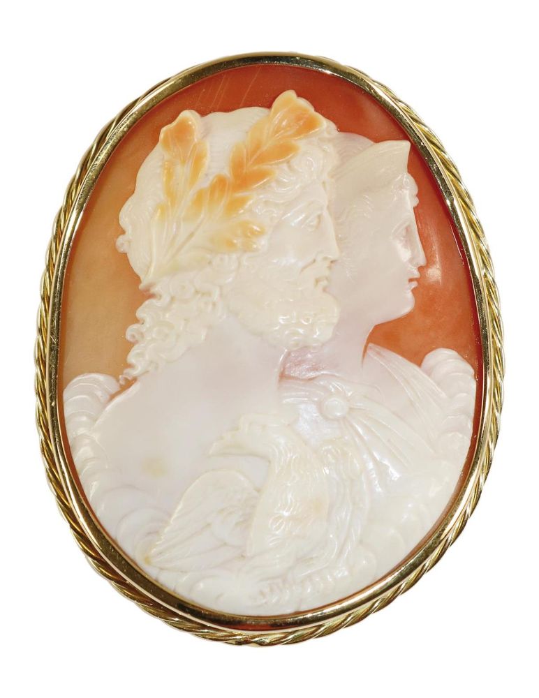 Große Abbildung Nr.1: 129-2264 Zeus u. Hera.: (Schmuck, Anhänger, Gemmen und Kameen)