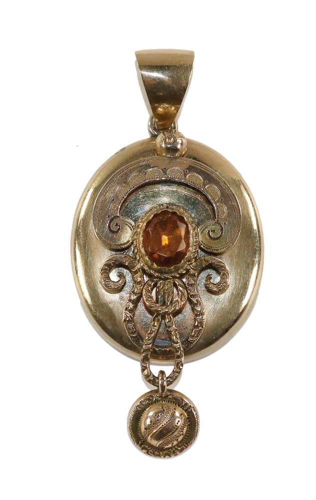Große Abbildung Nr.1: 129-2286 Viktorianischer Anhänger: (Schmuck, Anhänger)