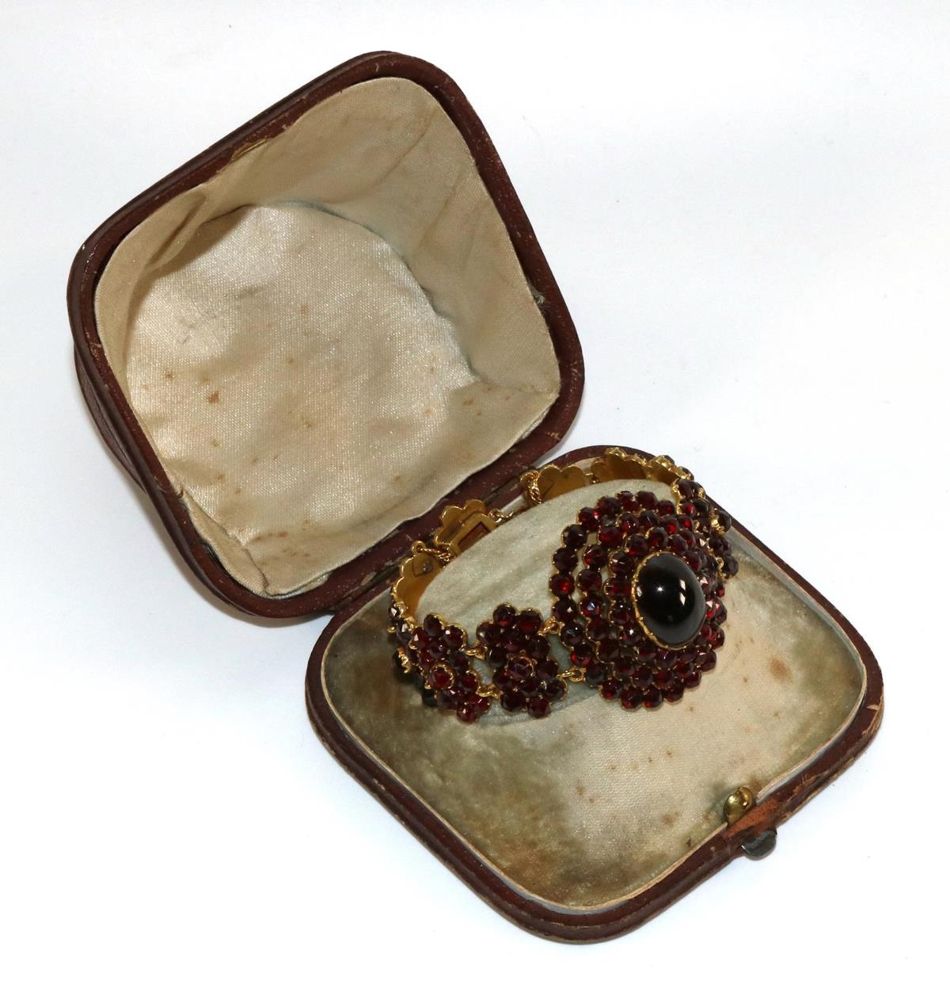 Große Abbildung Nr.1: 129-2300 Granatband: (Schmuck, Armbänder und Armreifen)