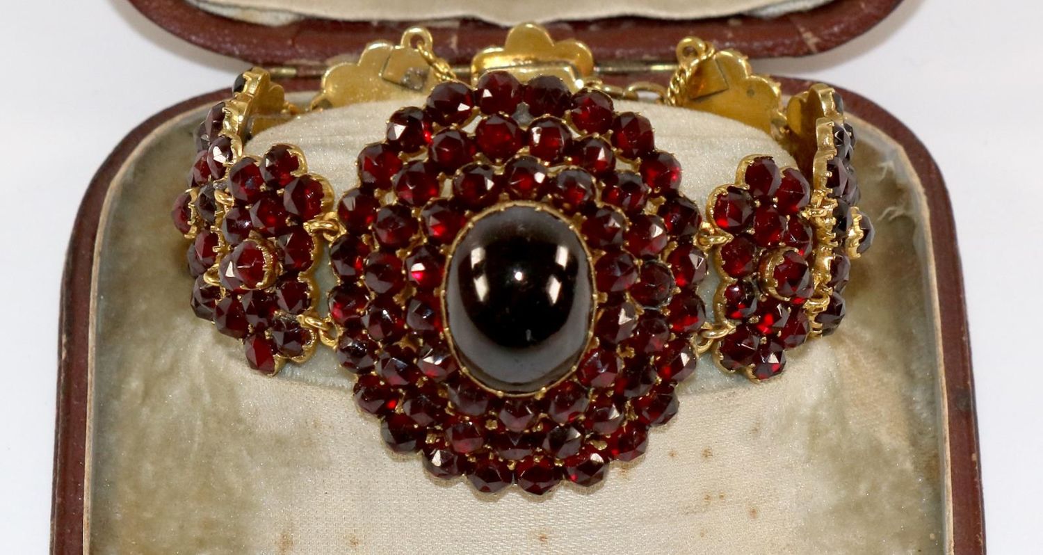 Große Abbildung Nr.3: 129-2300 Granatband: (Schmuck, Armbänder und Armreifen)