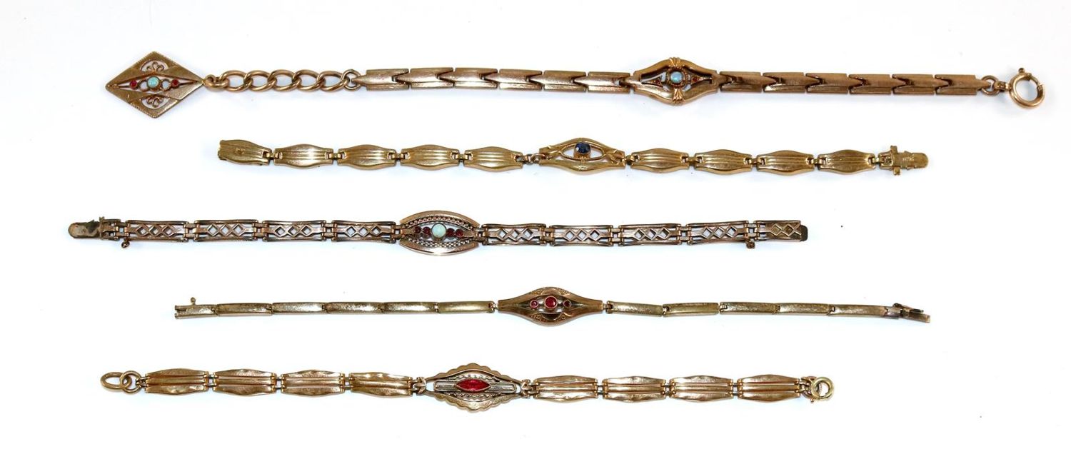 Große Abbildung Nr.1: 129-2301 Jugendstilarmbänder: (Schmuck, Armbänder und Armreifen)