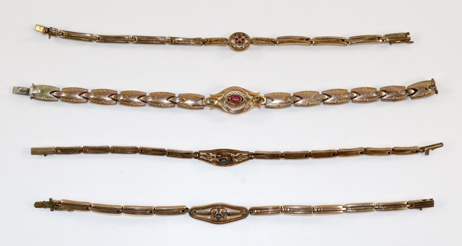 Große Abbildung Nr.1: 129-2302 Jugendstilarmbänder.: (Schmuck, Armbänder und Armreifen)