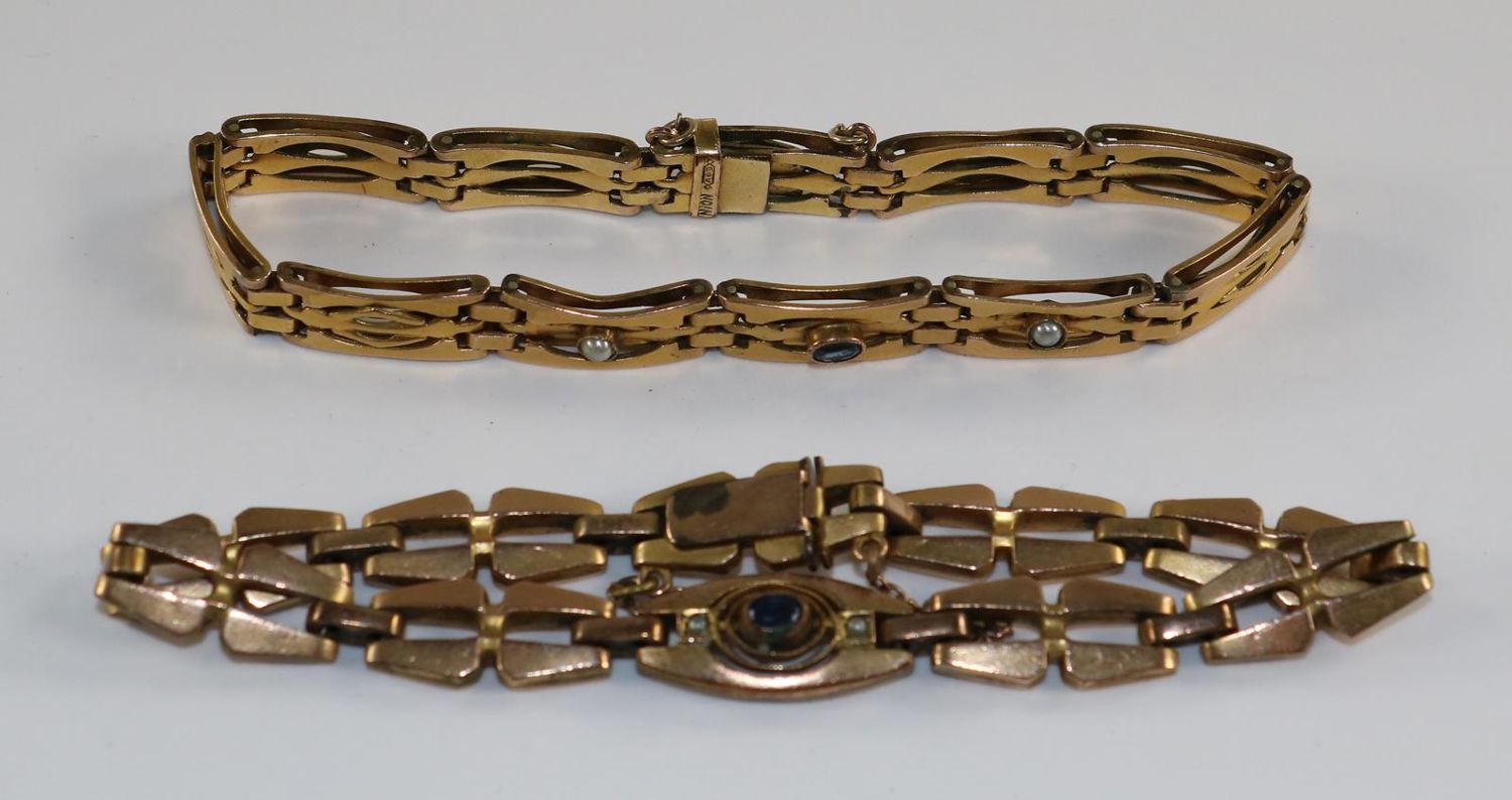 Große Abbildung Nr.2: 129-2302 Jugendstilarmbänder.: (Schmuck, Armbänder und Armreifen)