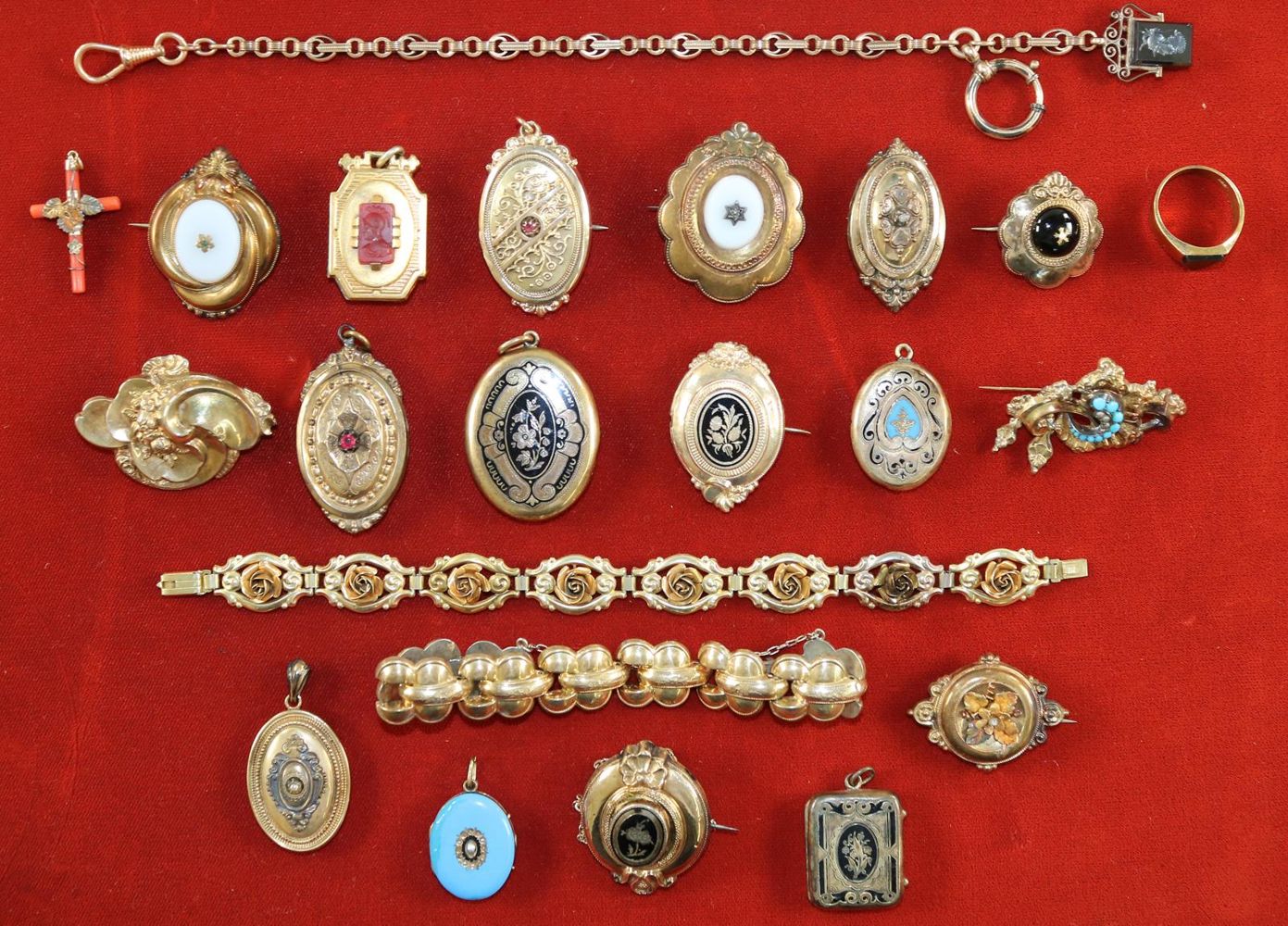 Große Abbildung Nr.2: 129-2309 Biedermeier, Schmucksammlung: (Schmuck)