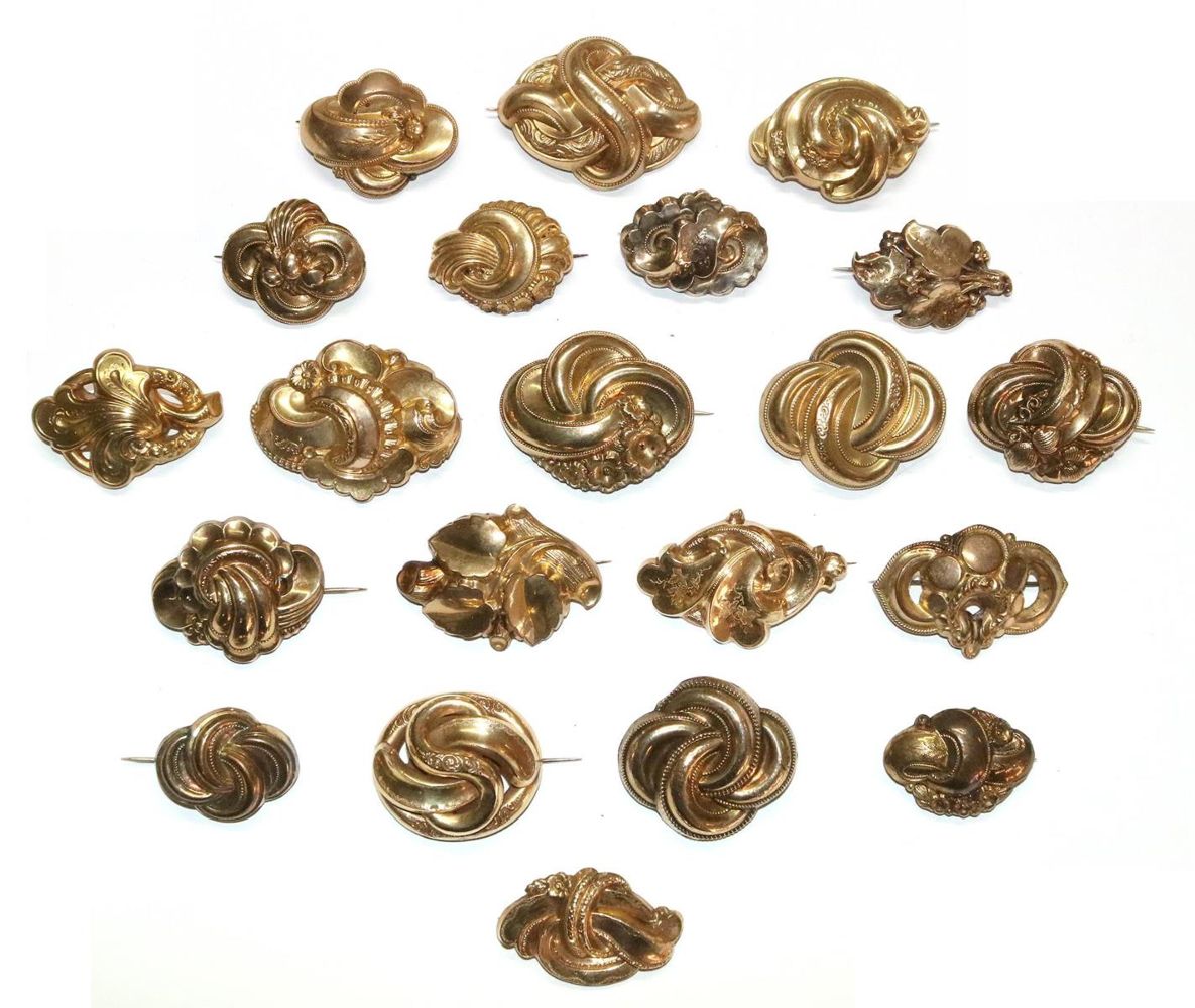 Große Abbildung Nr.1: 129-2314 Biedermeierbroschen.: (Schmuck, Broschen)