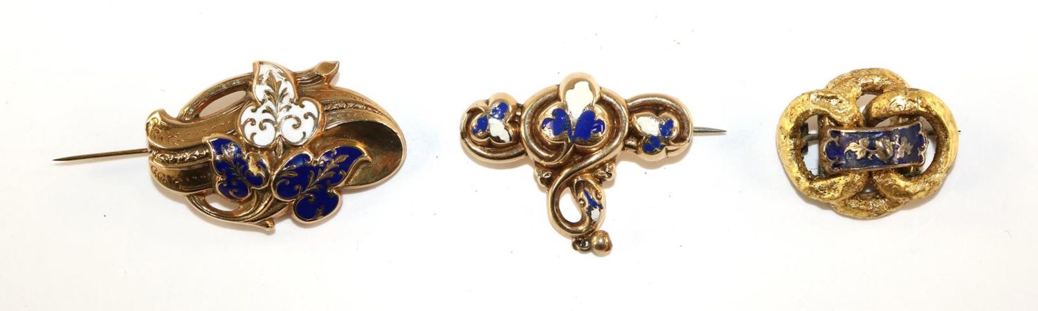 Große Abbildung Nr.1: 129-2315 Biedermeierbroschen.: (Schmuck, Broschen)