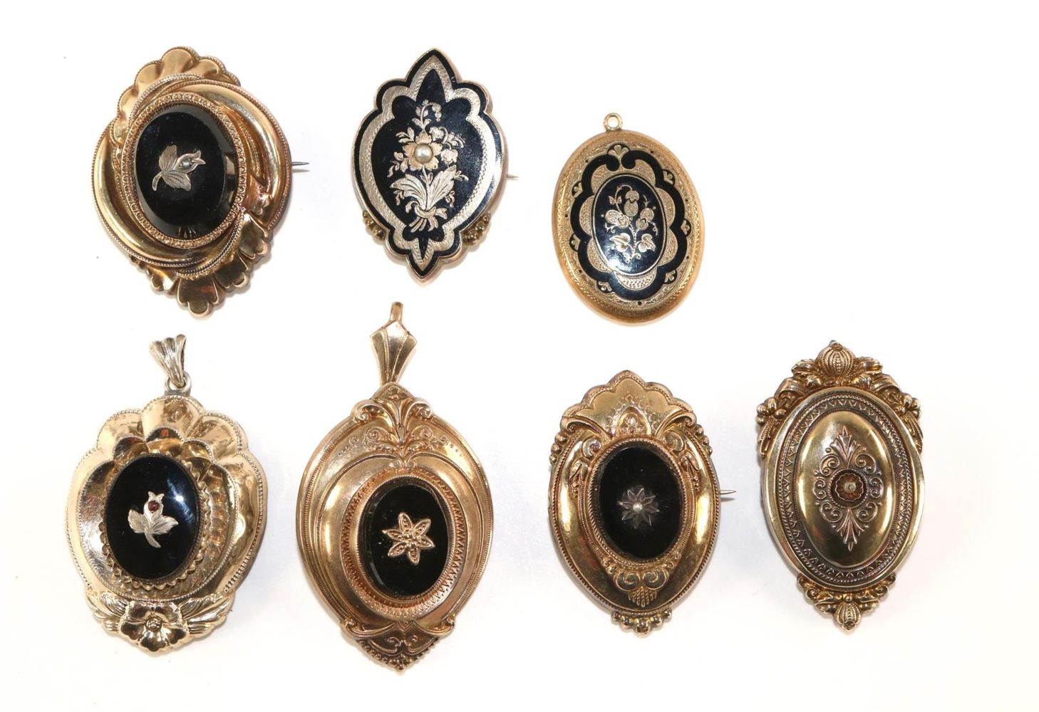 Große Abbildung Nr.1: 129-2316 Biedermeierbroschen.: (Schmuck, Broschen)