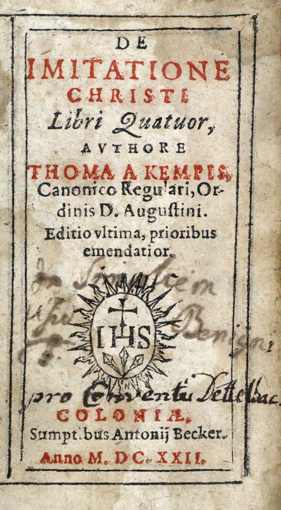 Große Abbildung Nr.1: 129-233 Thomas von Kempen.: (Alte Drucke, Handschriften und Theologie)