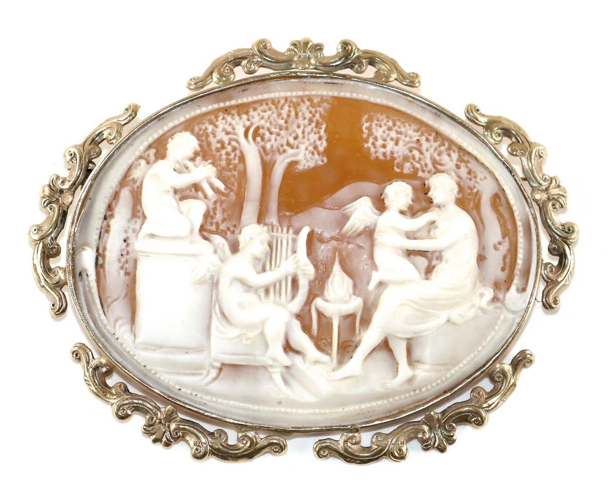 Große Abbildung Nr.1: 129-2339 Allegory auf die Musik.: (Schmuck, Broschen, Gemmen und Kameen)