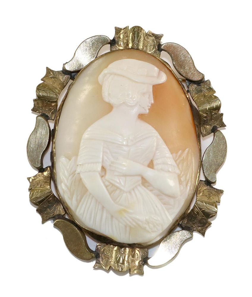 Große Abbildung Nr.1: 129-2420 Feine Dame: (Schmuck, Broschen, Gemmen und Kameen)