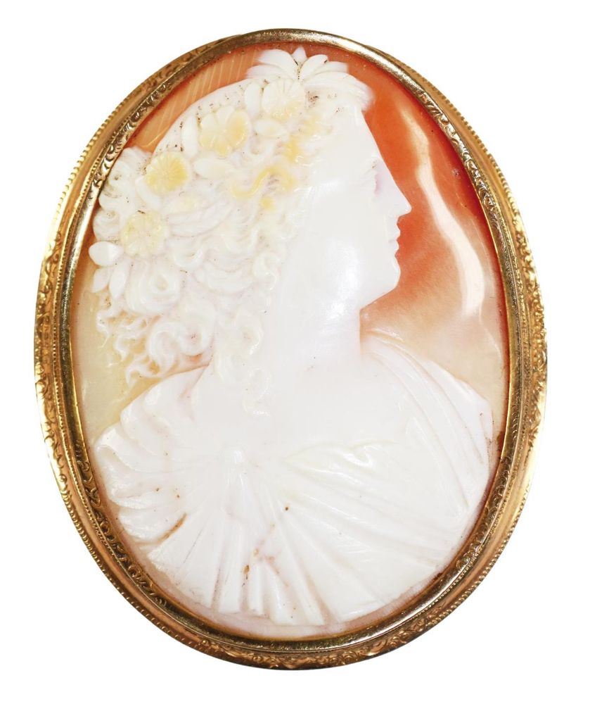 Große Abbildung Nr.1: 129-2424 Flora.: (Schmuck, Broschen, Gemmen und Kameen)