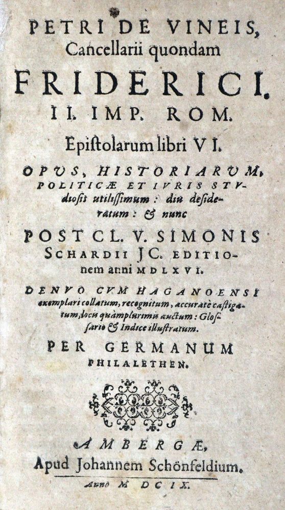 Große Abbildung Nr.1: 129-243 Vineis,P.de.: (Alte Drucke, Handschriften und Theologie)