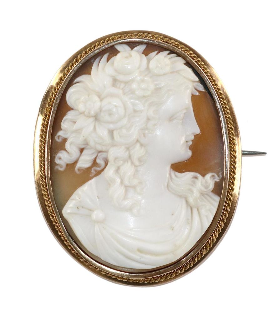 Große Abbildung Nr.1: 129-2430 Flora Göttin: (Schmuck, Broschen, Gemmen und Kameen)