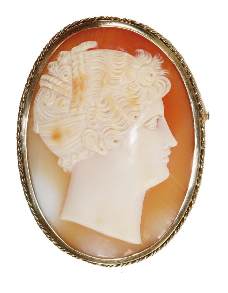 Große Abbildung Nr.1: 129-2433 Flora o. Hera.: (Schmuck, Broschen, Gemmen und Kameen)