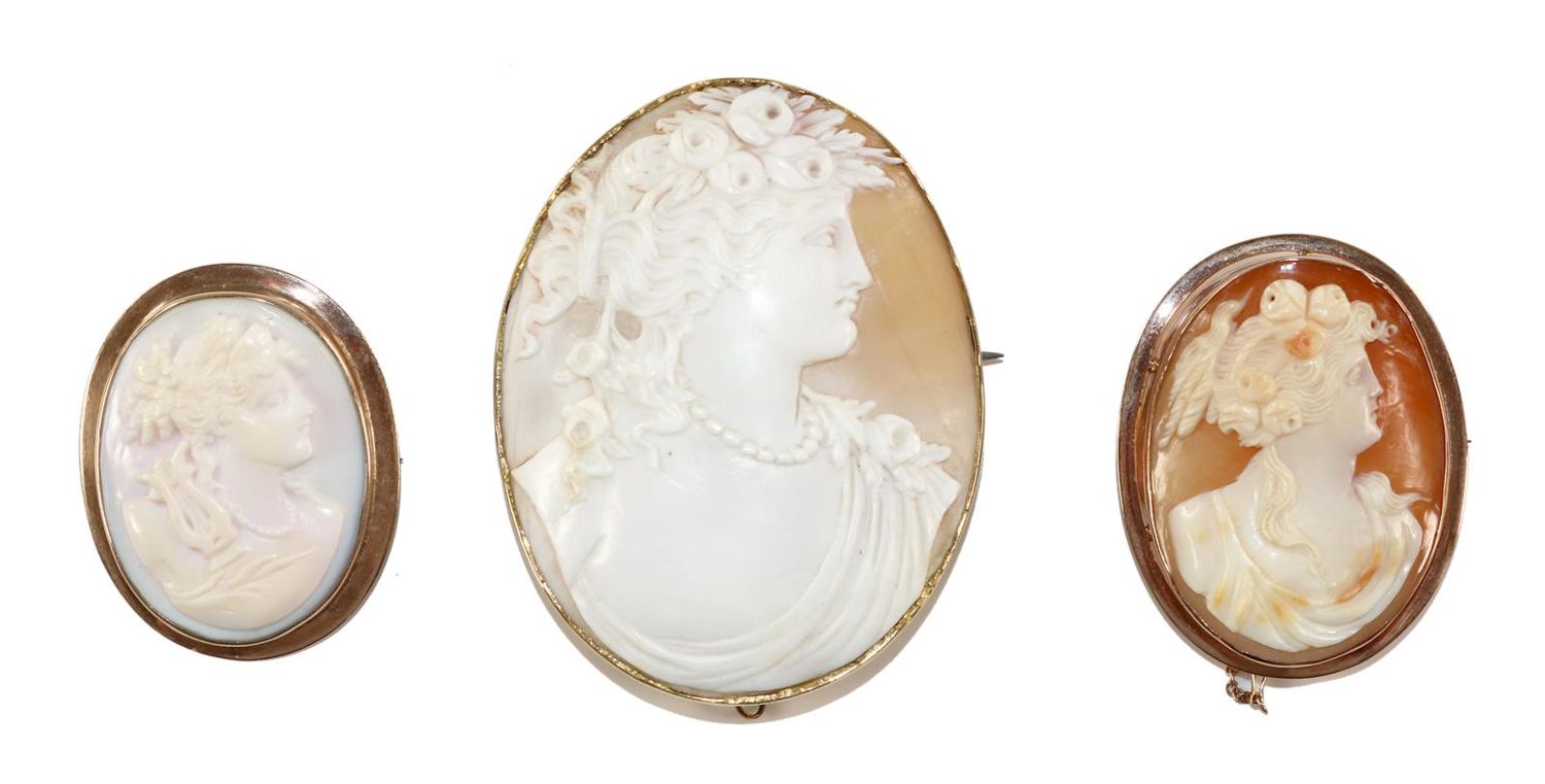 Große Abbildung Nr.1: 129-2434 Flora u. Apollo.: (Schmuck, Broschen, Gemmen und Kameen)