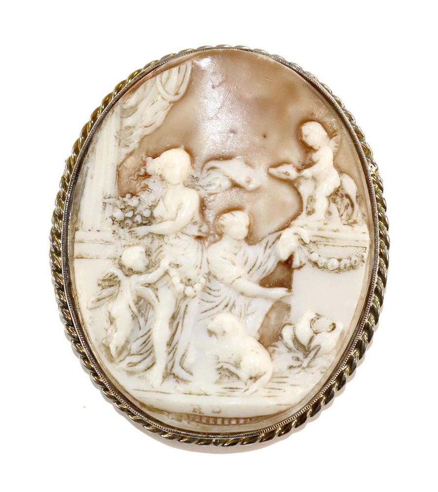 Große Abbildung Nr.1: 129-2439 Frühling.: (Schmuck, Broschen, Gemmen und Kameen)