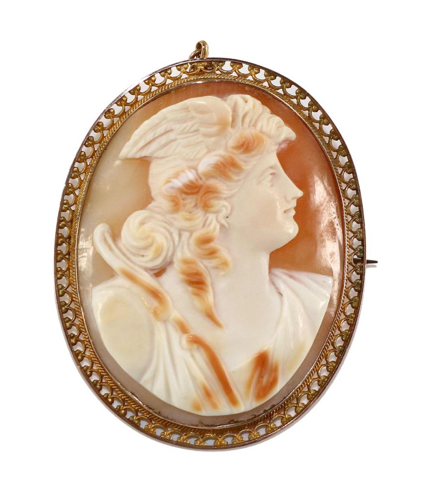 Große Abbildung Nr.1: 129-2471 Hermes: (Schmuck, Broschen, Gemmen und Kameen)