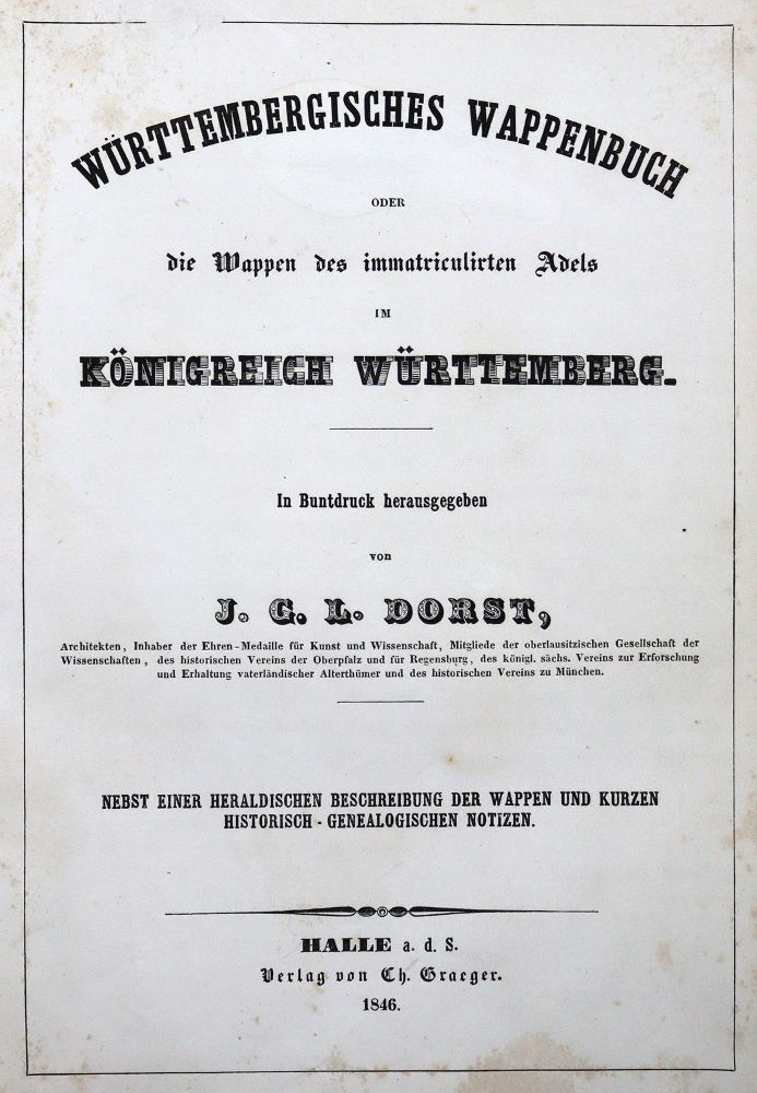 Große Abbildung Nr.1: 129-248 Dorst,J.G.L.: (Württemberg)