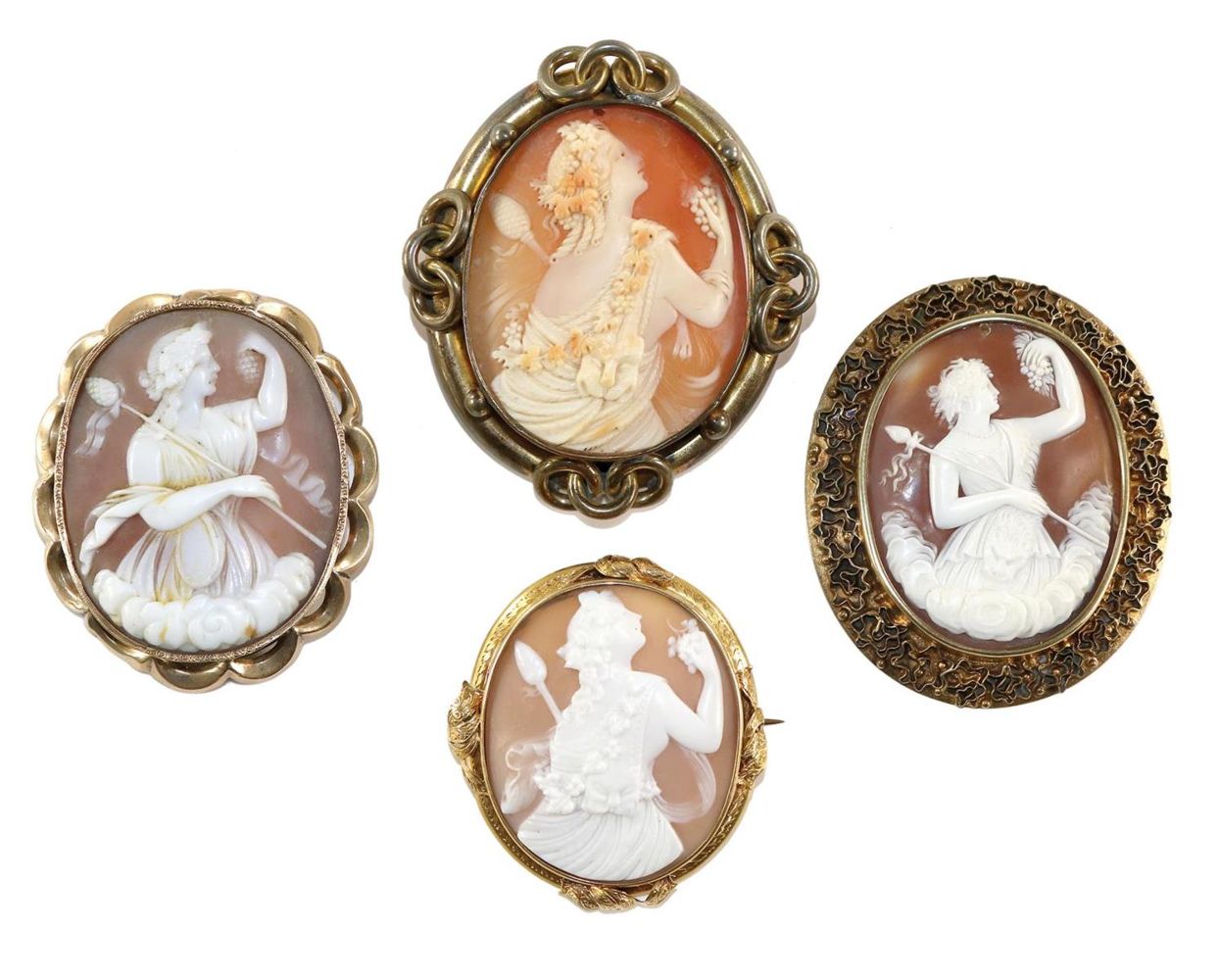 Große Abbildung Nr.1: 129-2497 Mänaden.: (Schmuck, Broschen, Gemmen und Kameen)