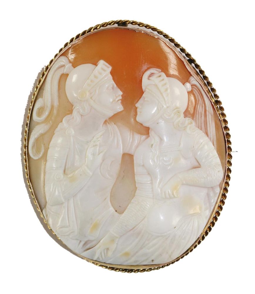 Große Abbildung Nr.1: 129-2503 Mars u. Bellona.: (Schmuck, Broschen, Gemmen und Kameen)