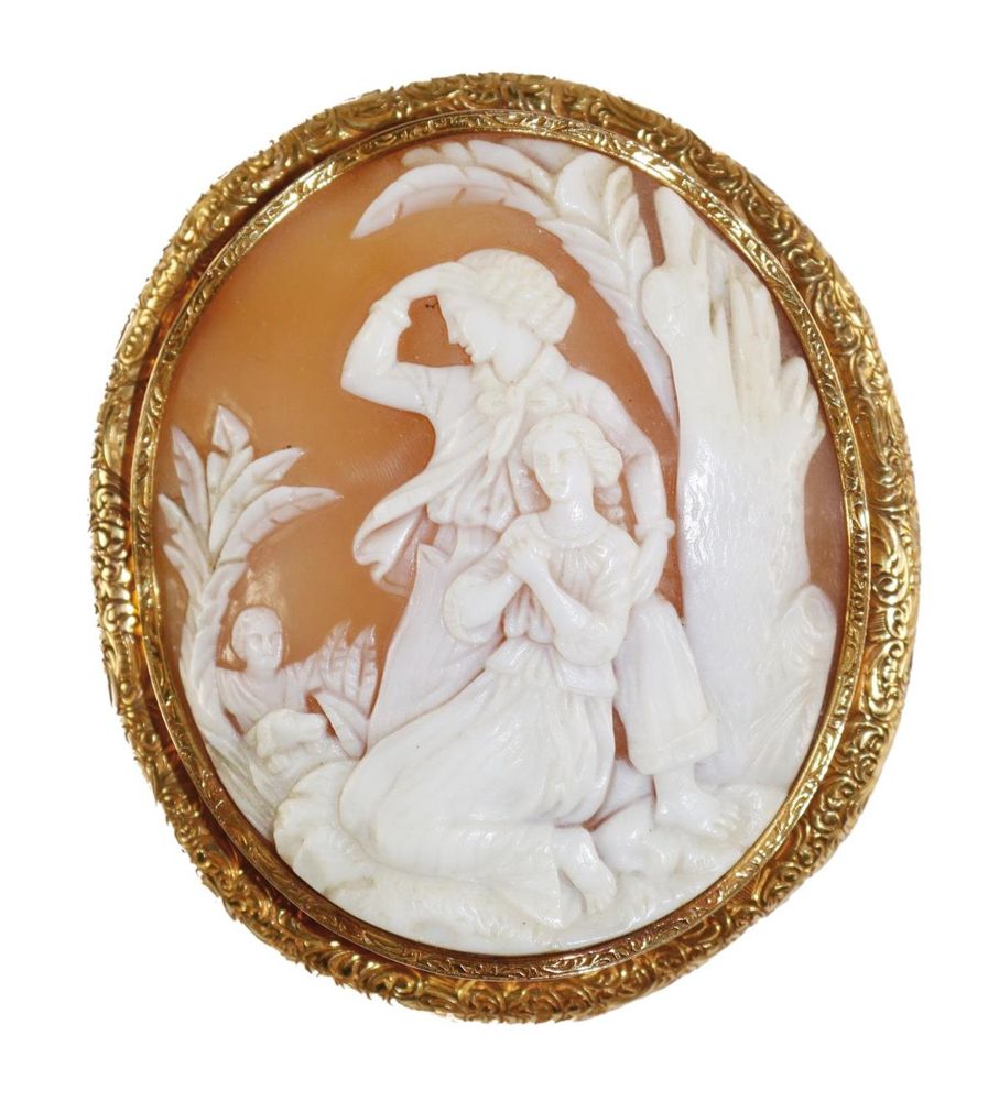 Große Abbildung Nr.1: 129-2524 Paar auf der Suche: (Schmuck, Broschen, Gemmen und Kameen)