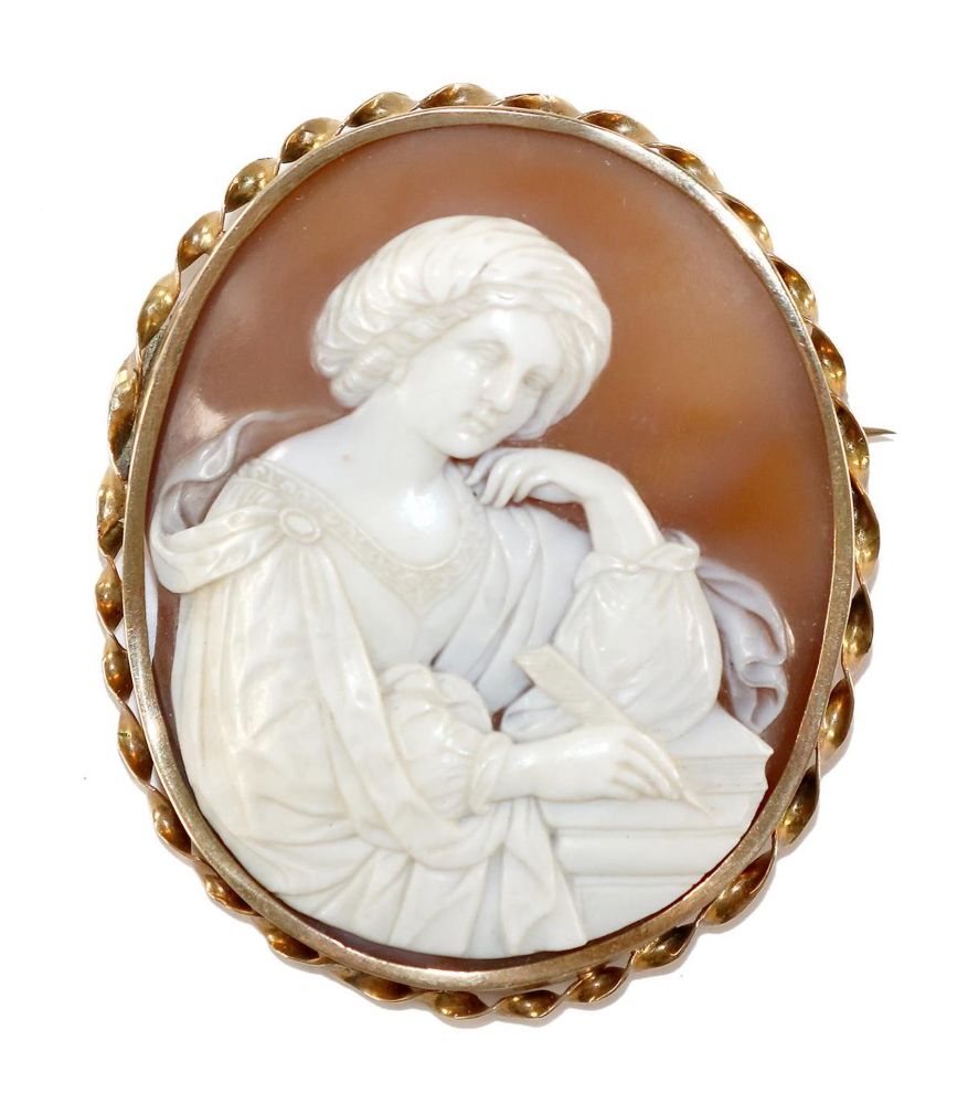 Große Abbildung Nr.1: 129-2560 Schreibende.: (Schmuck, Broschen, Gemmen und Kameen)