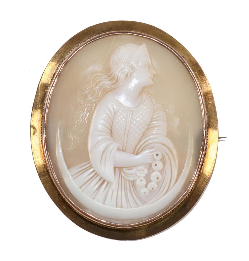 Große Abbildung Nr.1: 129-2564 Selena Göttin des Mondes.: (Schmuck, Broschen, Gemmen und Kameen)
