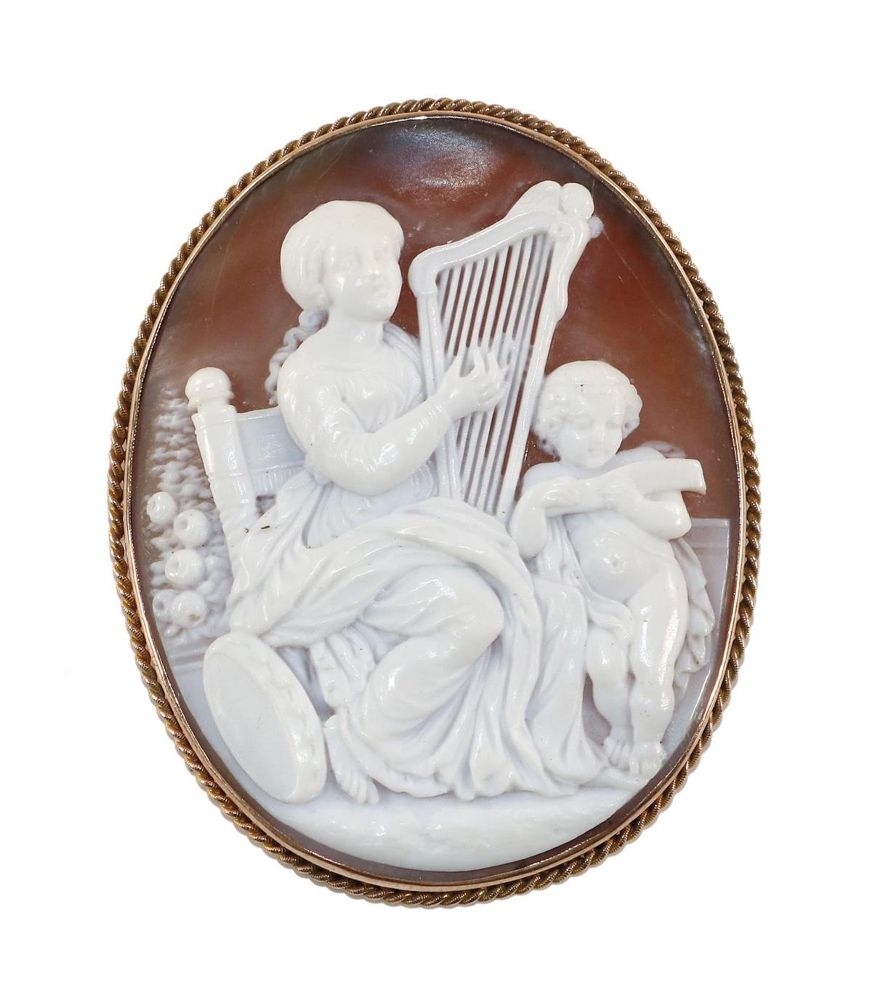 Große Abbildung Nr.1: 129-2567 Terphsicore: (Schmuck, Broschen, Gemmen und Kameen)