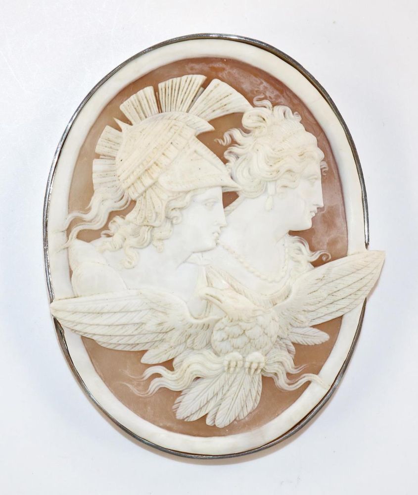 Große Abbildung Nr.1: 129-2579 Zeus u. Hera: (Schmuck, Broschen, Gemmen und Kameen)