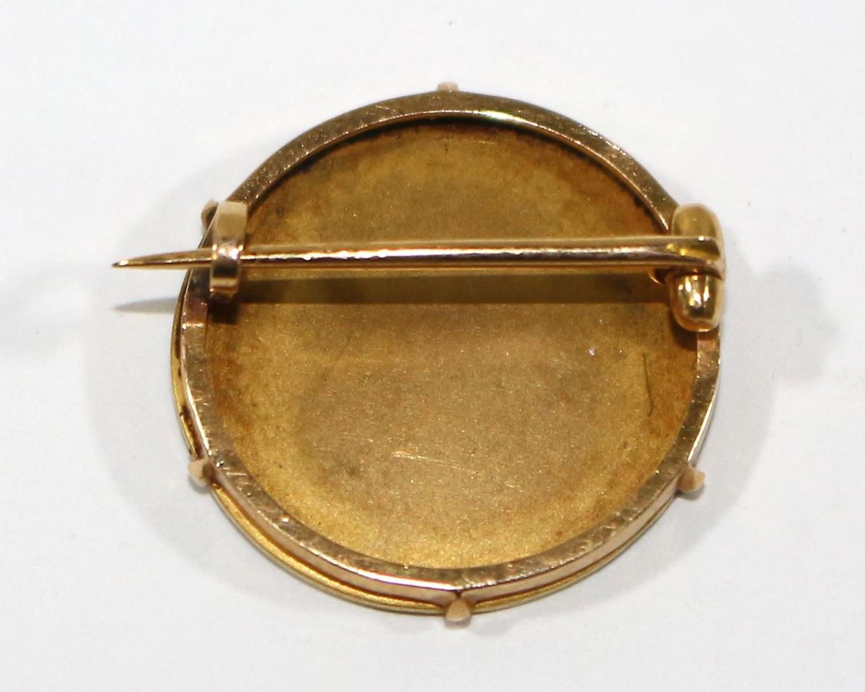 Große Abbildung Nr.2: 129-2588 Jugendstilbrosche 750 GG: (Schmuck, Broschen)