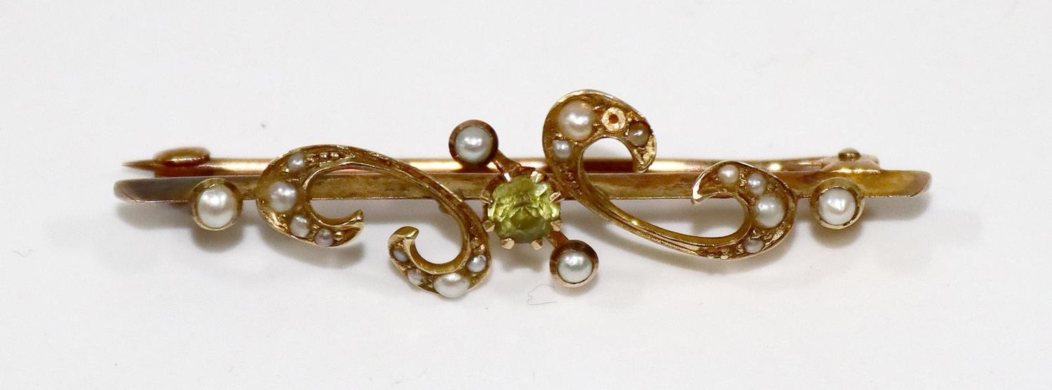 Große Abbildung Nr.1: 129-2589 Jugendstilbrosche England: (Schmuck, Broschen)