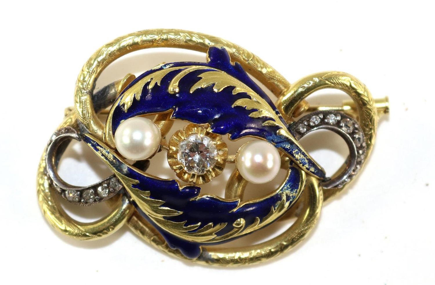 Große Abbildung Nr.1: 129-2622 Prächtige Brosche: (Schmuck, Broschen)