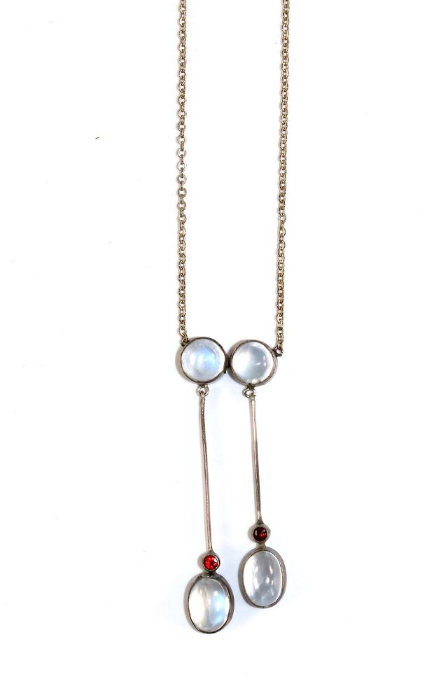 Große Abbildung Nr.1: 129-2639 Feines Jugendstilcollier: (Schmuck, Colliers)