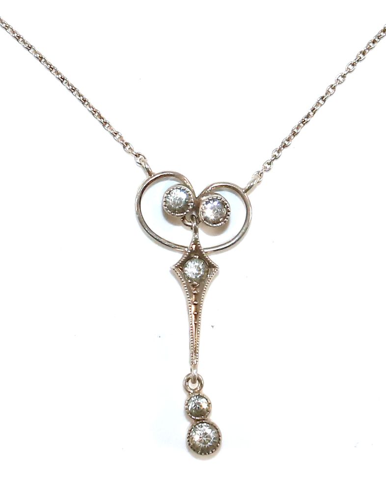 Große Abbildung Nr.1: 129-2642 Feines Jugendstilcollier: (Schmuck, Colliers)