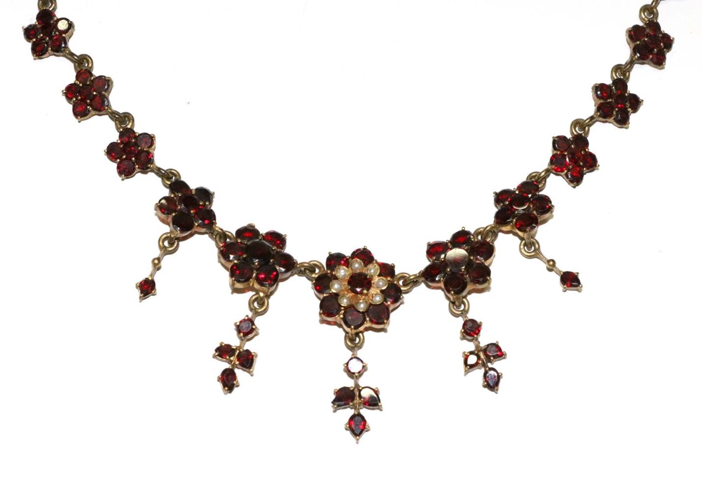 Große Abbildung Nr.1: 129-2647 Granatcollier.: (Schmuck, Colliers)