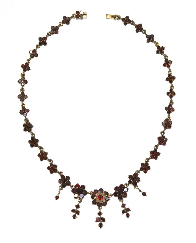 Große Abbildung Nr.2: 129-2647 Granatcollier.: (Schmuck, Colliers)