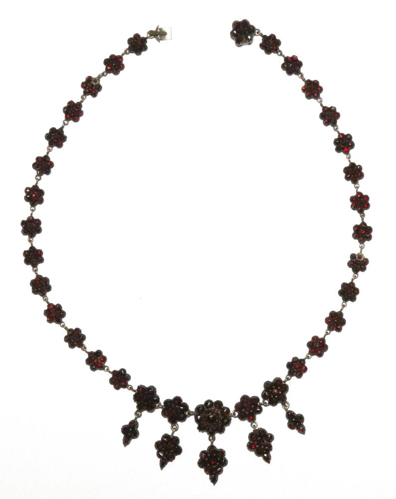 Große Abbildung Nr.2: 129-2649 Granatcollier.: (Schmuck, Colliers)